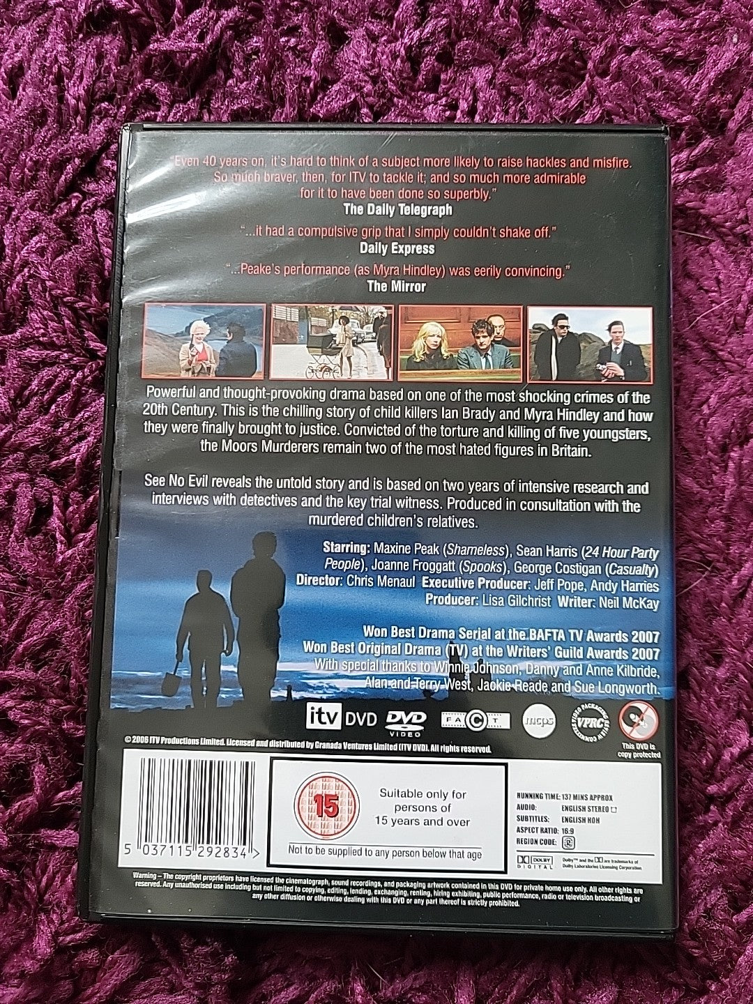 See No Evil The Moors Murders DVD ITV Crime Drama