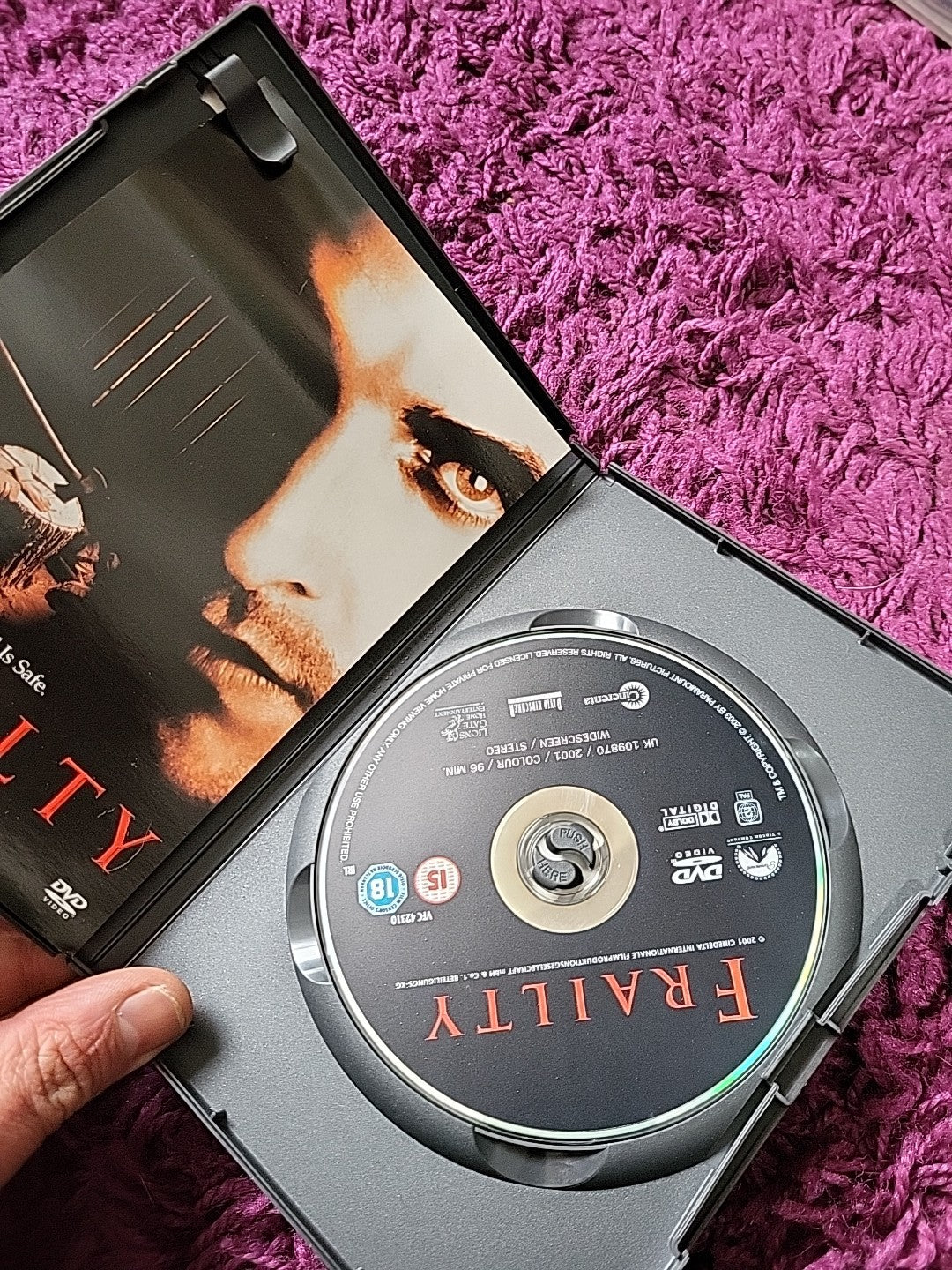Frailty DVD Bill Paxton Matthew McConaughey Horror Thriller (DVD, 2003)