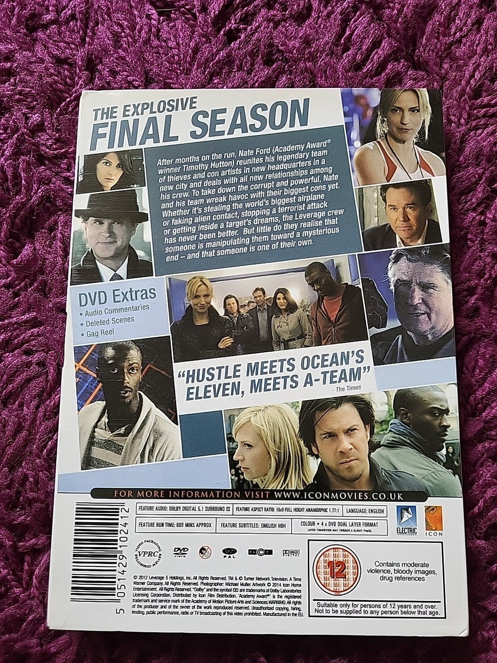 Leverage Complete Season 5 DVD 4 Discs 15 Episodes Final Season