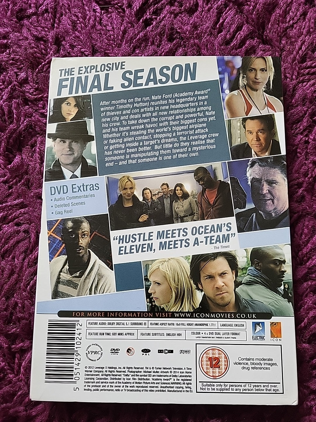 Leverage Complete Season 5 DVD 4 Discs 15 Episodes Final Season