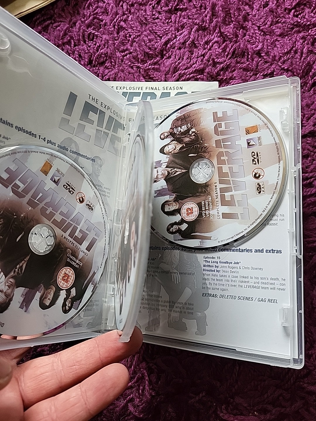Leverage Complete Season 5 DVD 4 Discs 15 Episodes Final Season