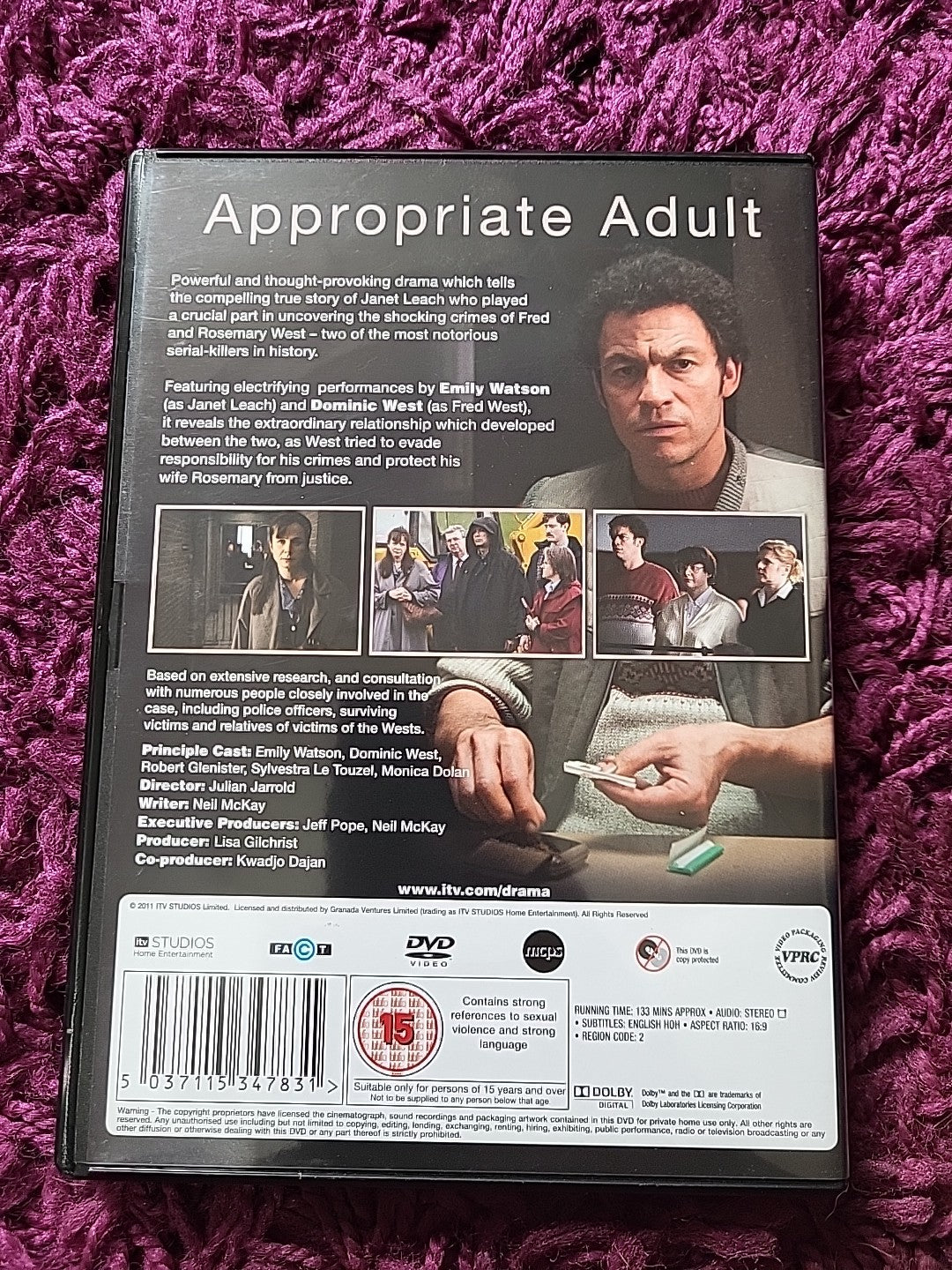 Appropriate Adult DVD Emily Watson Dominic West Monica Dolan ITV Drama