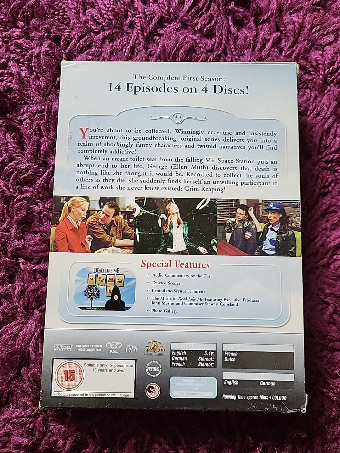 Dead Like Me The Complete First Season DVD 4 Disc Box Set 14 Episodes