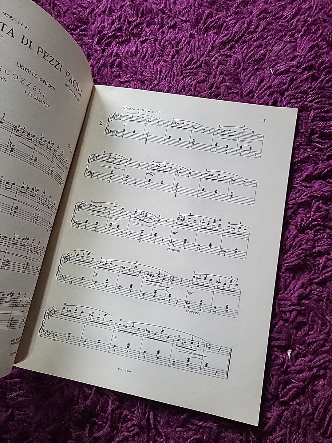Il Mio Primo Schubert Ricordi ER 1956 Piano Sheet Music Book Vintage