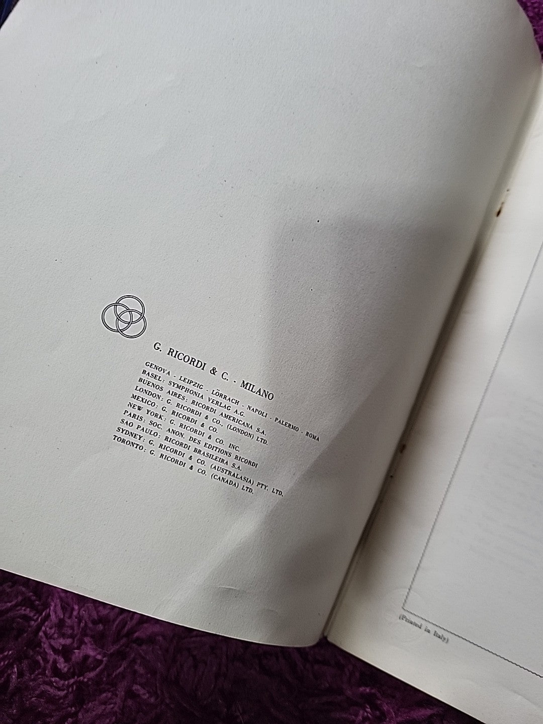 Il Mio Primo Schubert Ricordi ER 1956 Piano Sheet Music Book Vintage