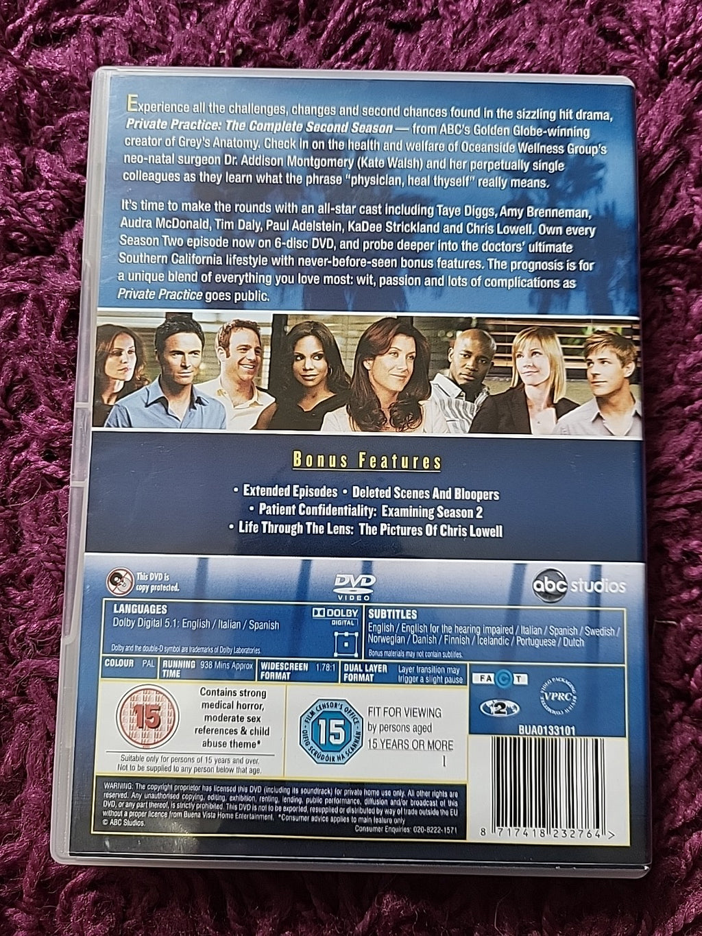 Private Practice The Complete Second Season DVD 6 Disc Box Set Region 2
