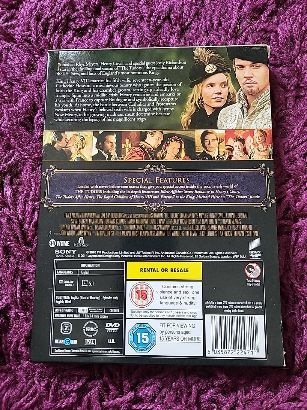 The Tudors Series 4 DVD Historical Drama TV Series  (DVD, 2011)