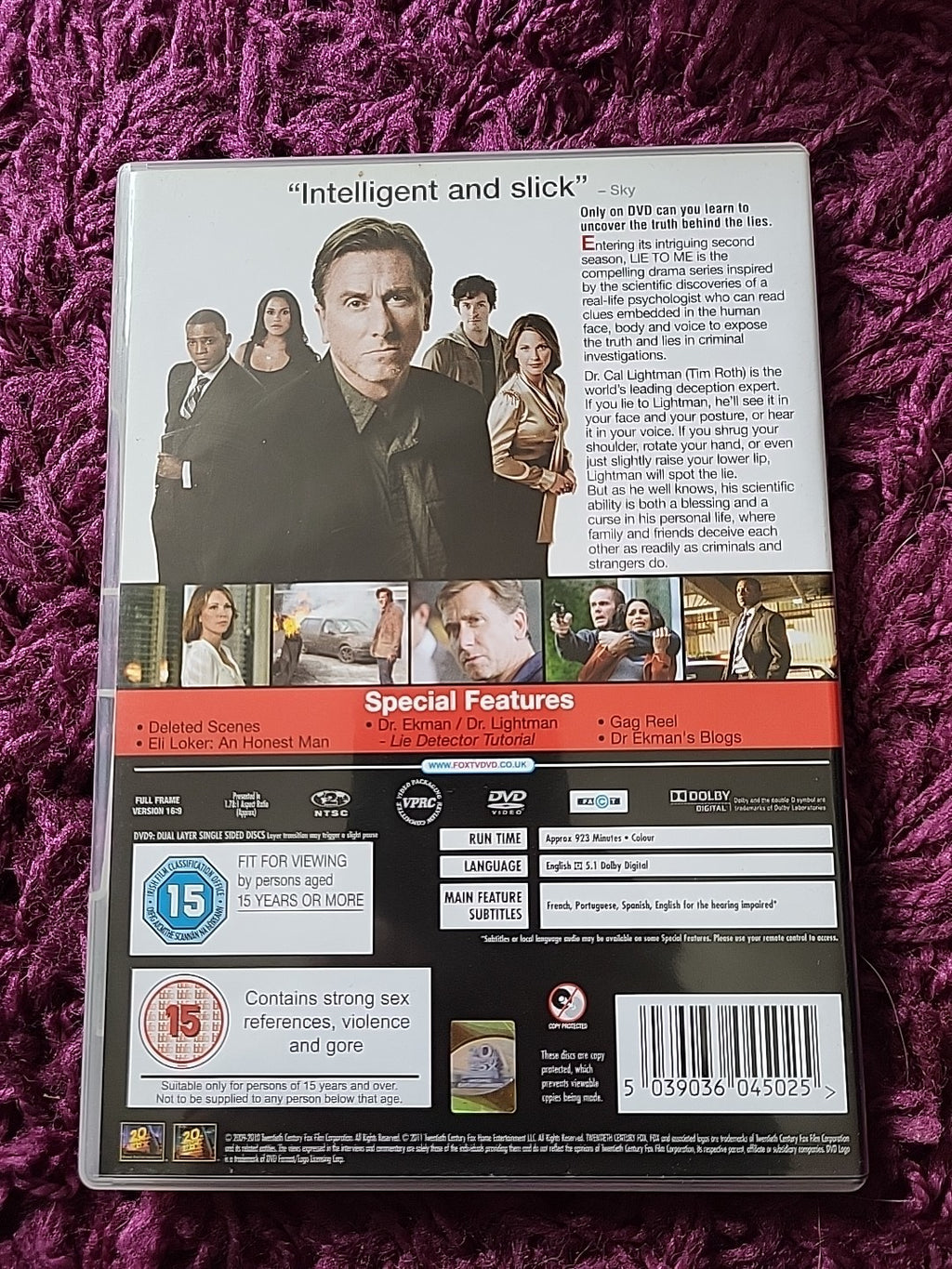 Lie To Me Series 2 DVD Crime Drama TV Series  (DVD, 2011)