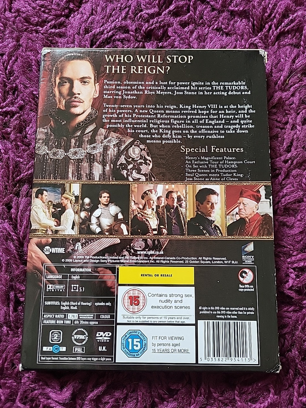 The Tudors Series 3 DVD Historical Drama TV Series (DVD, 2009)