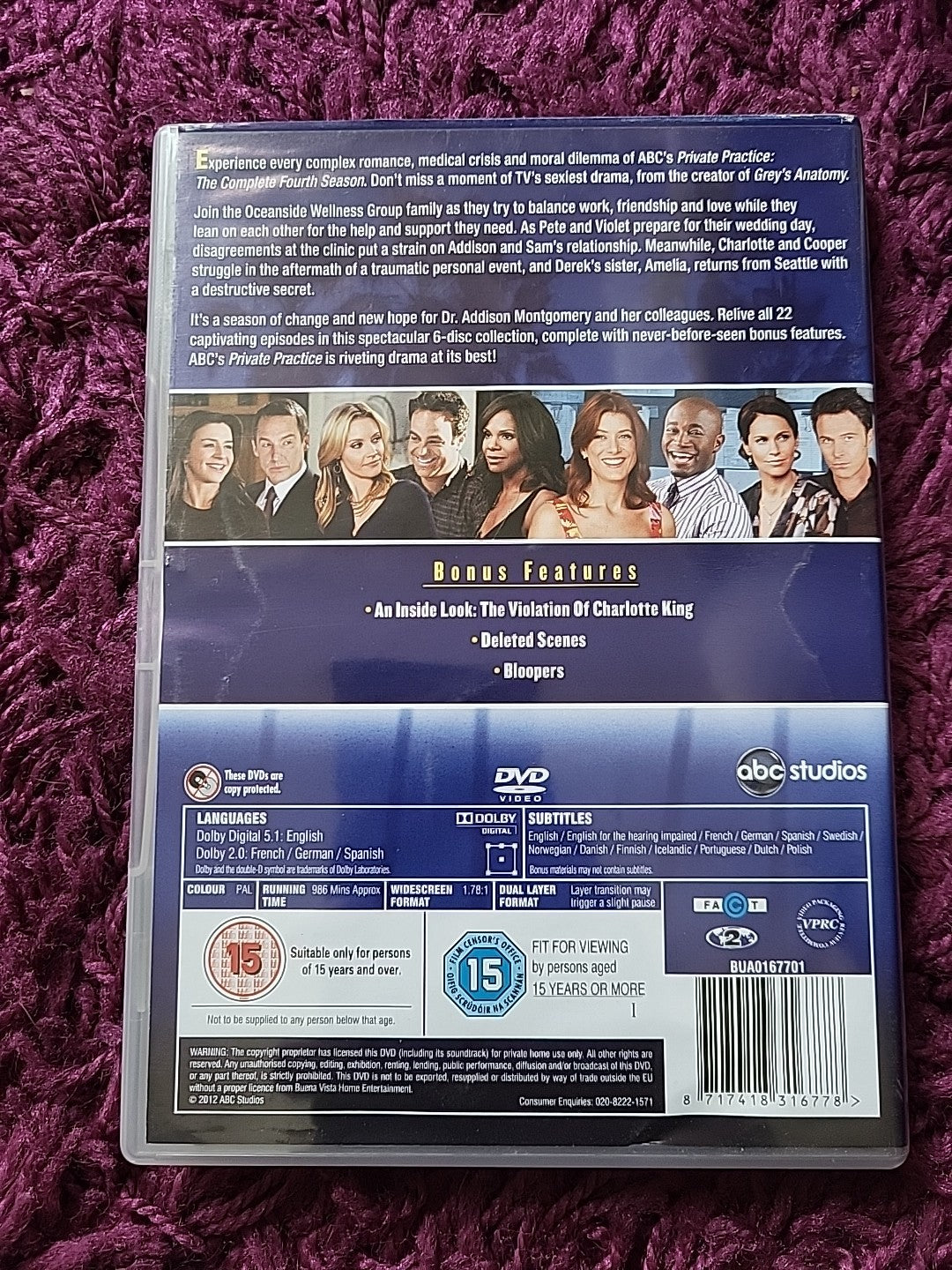 Private Practice Series 4 DVD Medical Drama TV Series