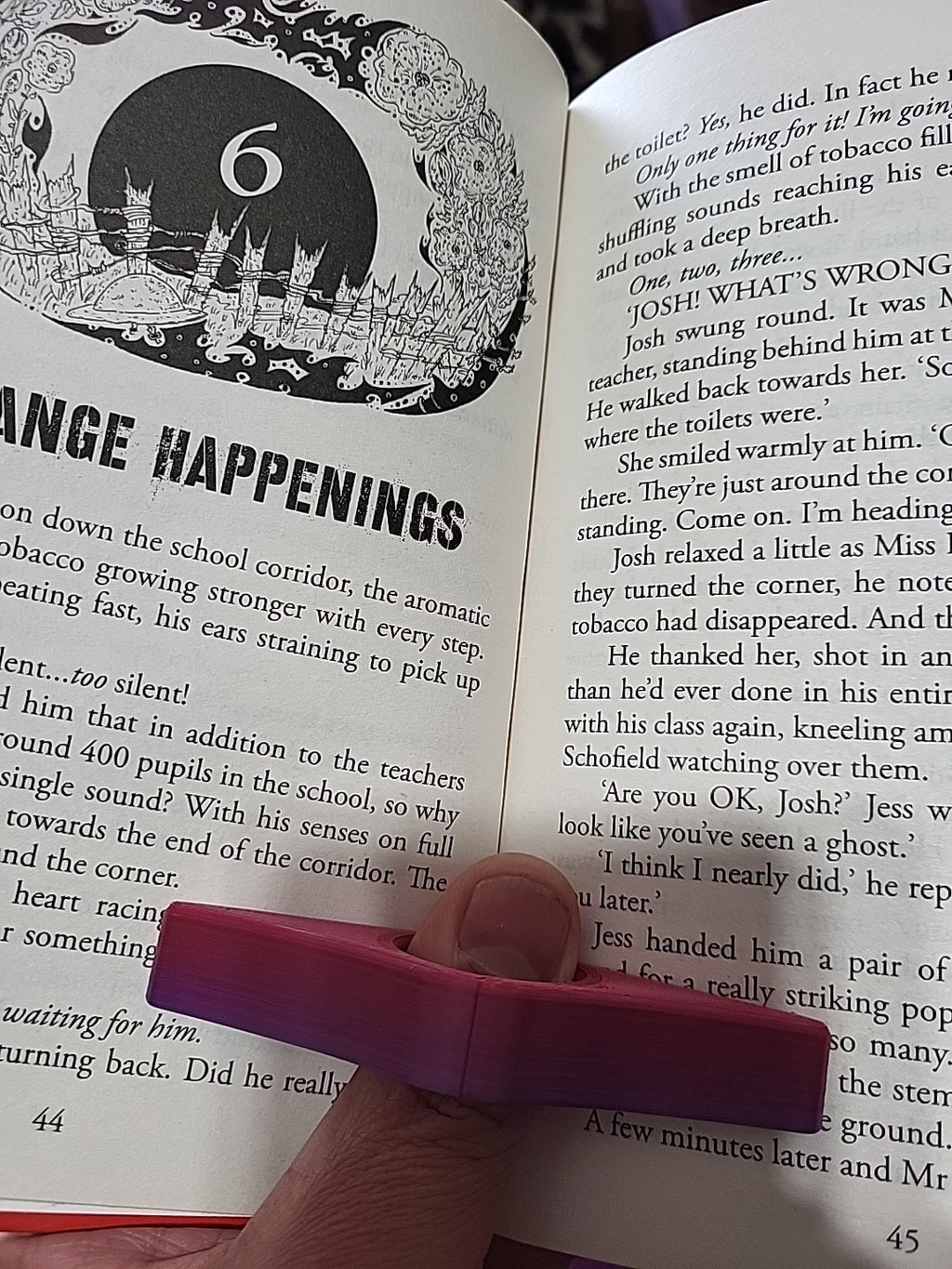 Page Holder Thumb Reading Aid Set 2 Sizes Random Colours Sent