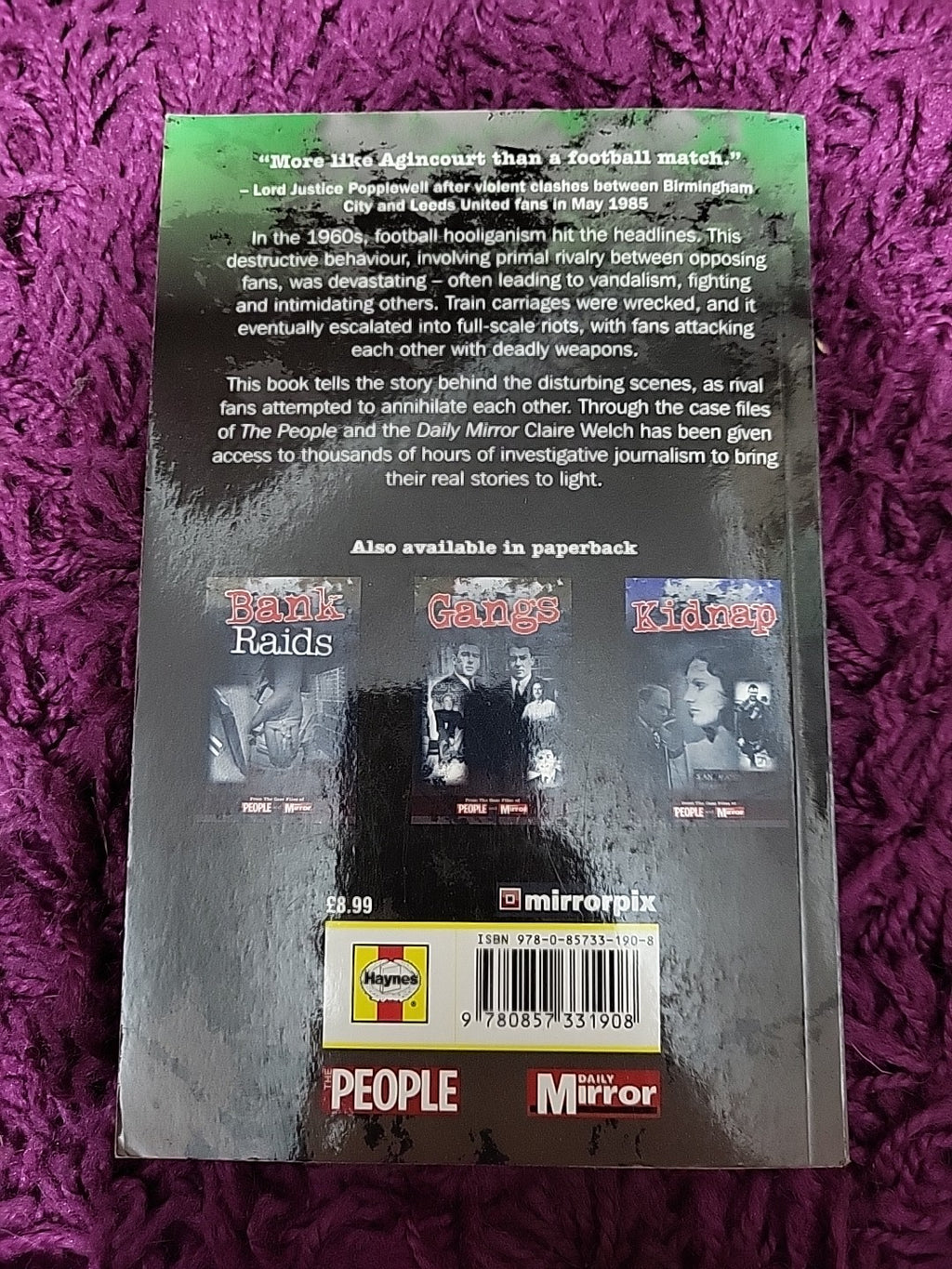 Crimes Of The Century Football Hooligans Ian Welch Paperback Book