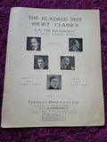 The Hundred Best Short Classics Book III Sheet Music c1930 Patersons