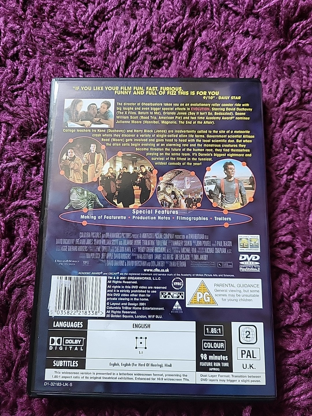 Evolution DVD 2008 David Duchovny Sci-Fi Comedy Film