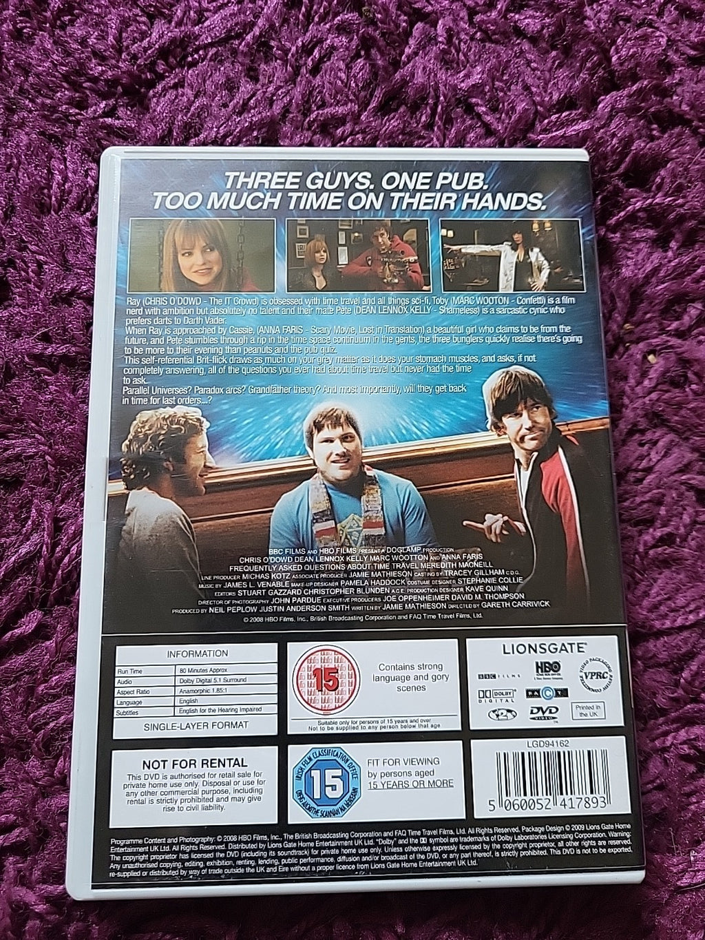 Frequently Asked Questions About Time Travel DVD 2009 Comedy Sci-Fi Film