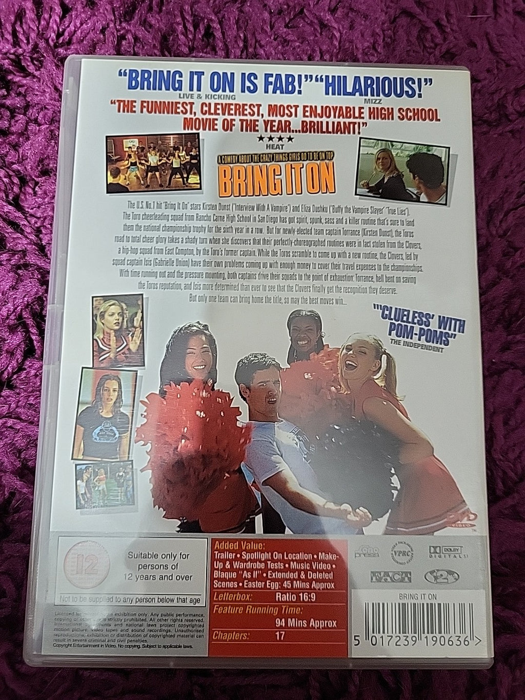 Bring It On DVD 2007 Teen Comedy Cheerleading Film