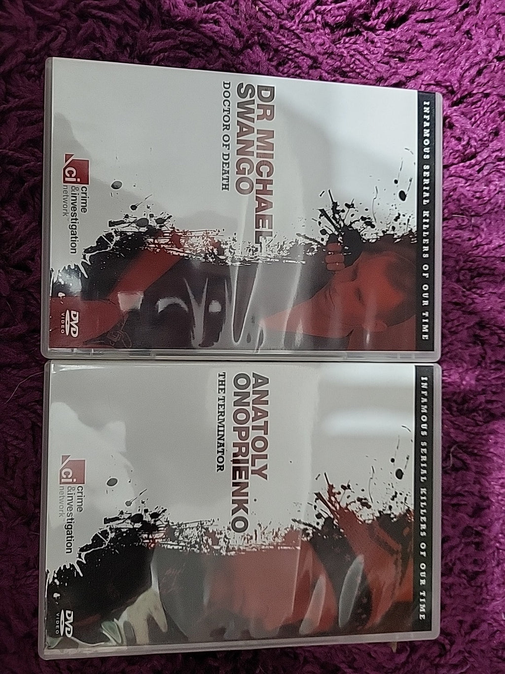True Crime DVD Bundle x2 Infamous Serial Killers Swango Onoprienko