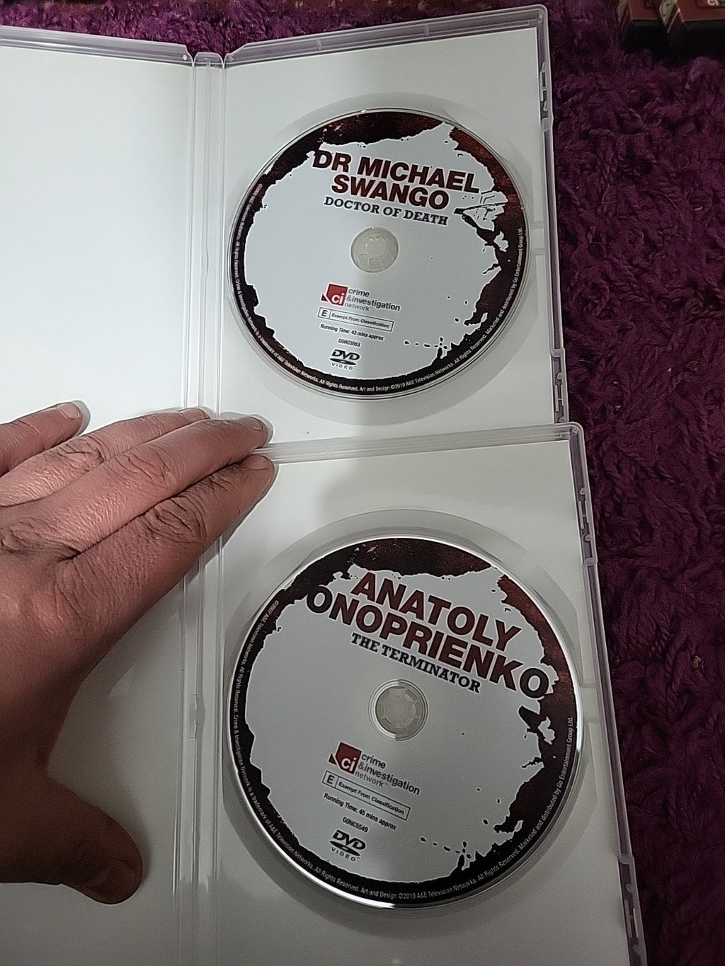 True Crime DVD Bundle x2 Infamous Serial Killers Swango Onoprienko