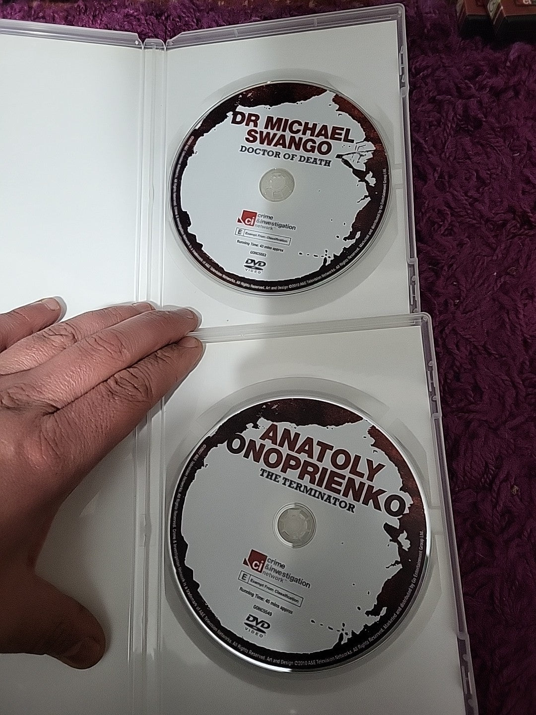 True Crime DVD Bundle x2 Infamous Serial Killers Swango Onoprienko