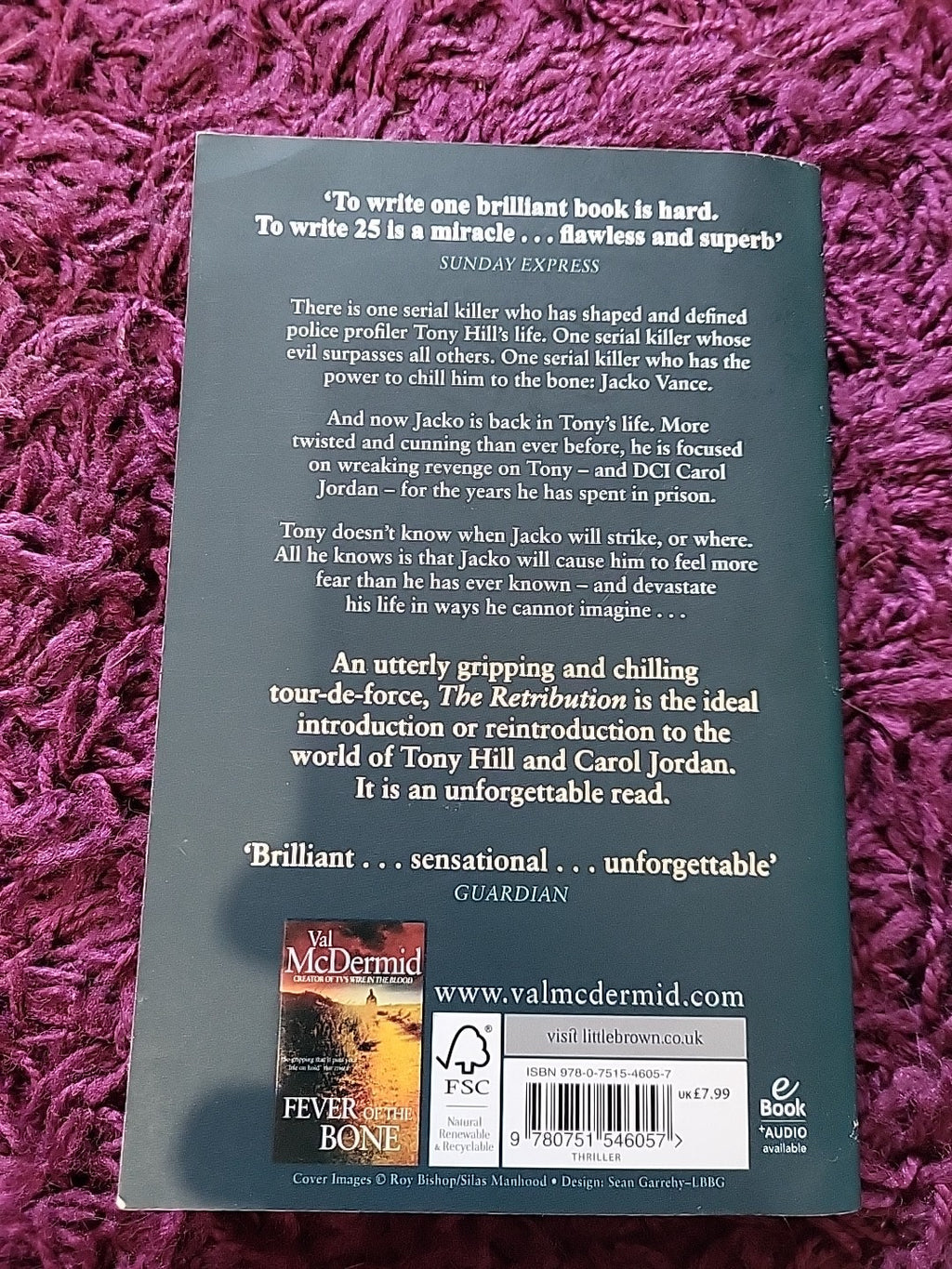 The Retribution – Val McDermid – Tony Hill Crime Thriller Paperback