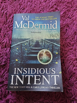 Insidious Intent – Val McDermid – Tony Hill Crime Thriller Paperback