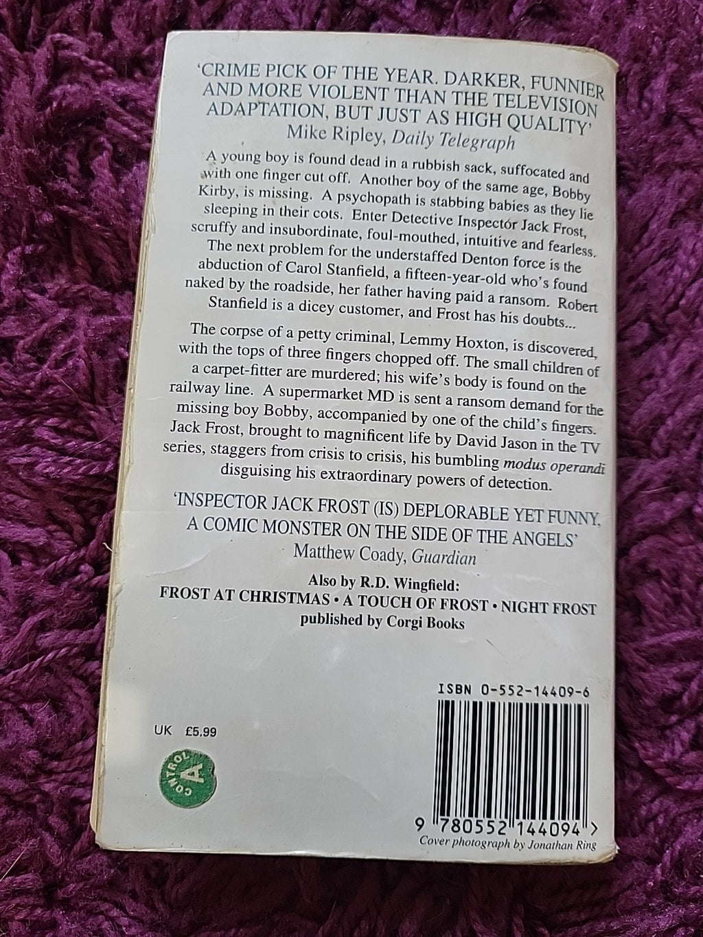 Hard Frost – R D Wingfield – DI Jack Frost Book 4 Crime Paperback