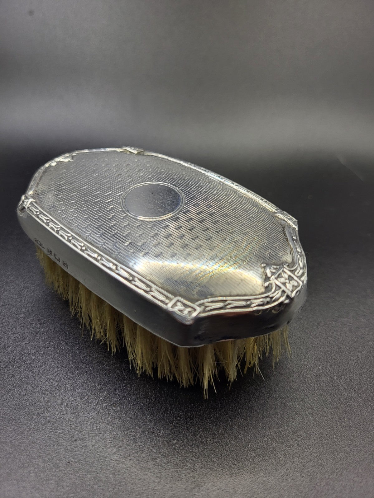 Antique Hallmarked Sterling Silver Brush Birmingham 1927 - Daniel Man. Co.