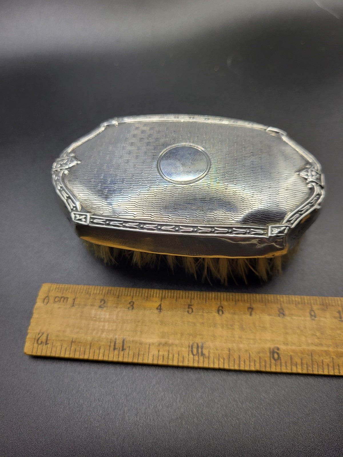 Antique Hallmarked Sterling Silver Brush Birmingham 1927 - Daniel Man. Co.