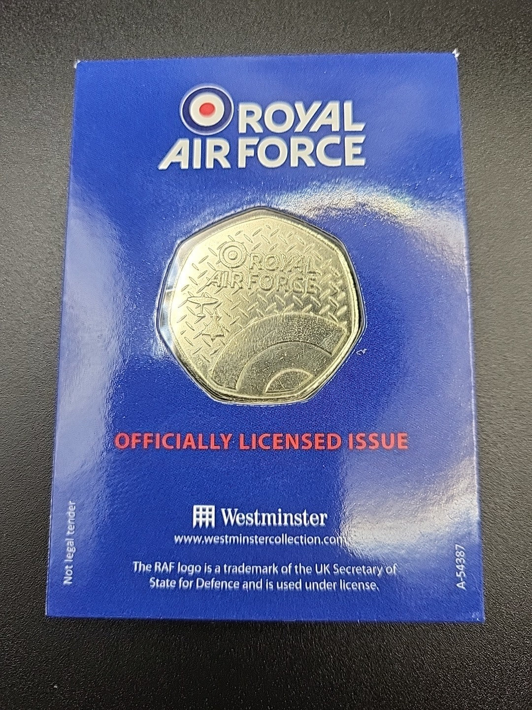 The Official RAF, 1926 Singapore Short 50p Shaped Commemorative Coin