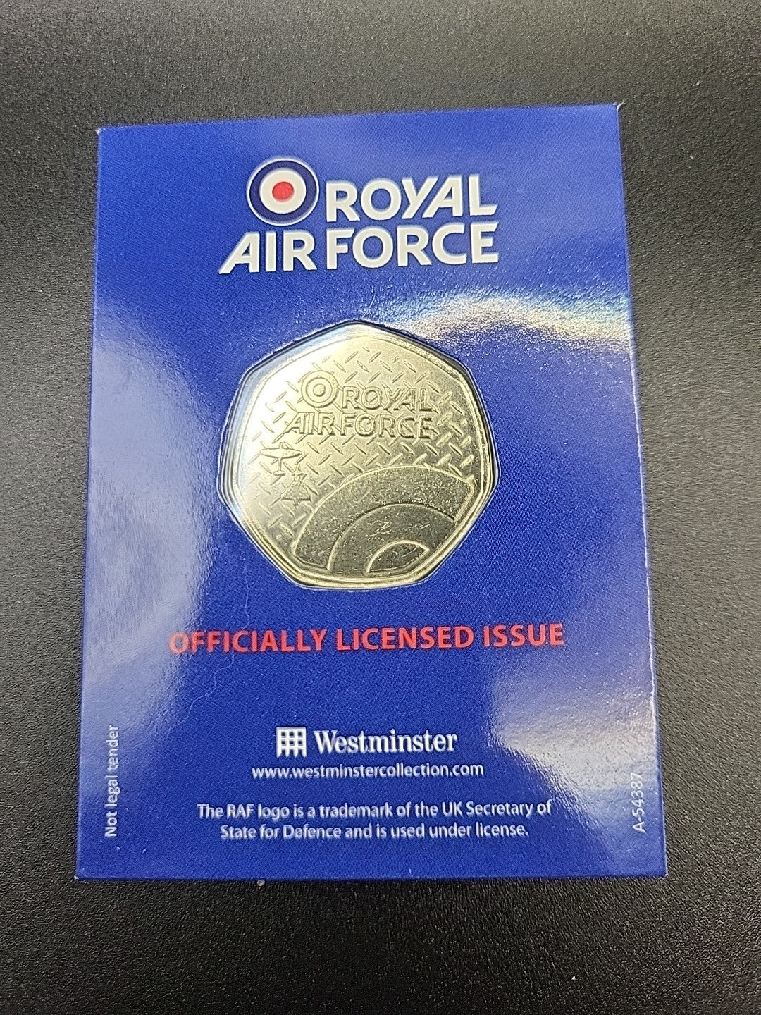 The Official RAF, 1967 Nimrod Hawker Siddeley 50p Shaped Commemorative Coin