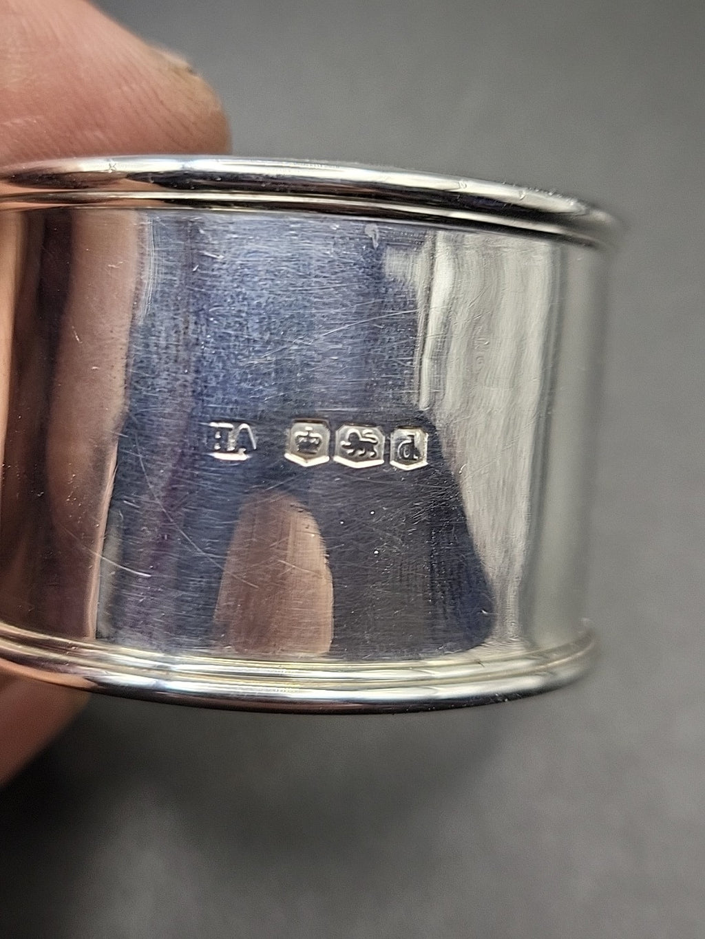 Antique 1921 Hallmarked Sterling Silver Napkin Ring Sheffield Atkin Brothers