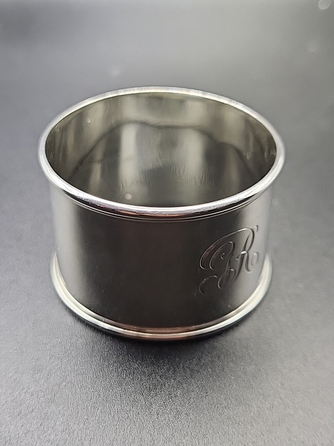 Antique 1921 Hallmarked Sterling Silver Napkin Ring Sheffield Atkin Brothers