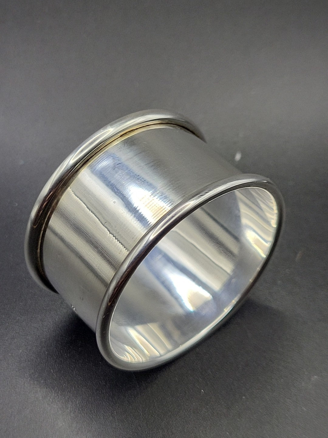 Antique 1918 Hallmarked Sterling Silver Napkin Ring M.Bros