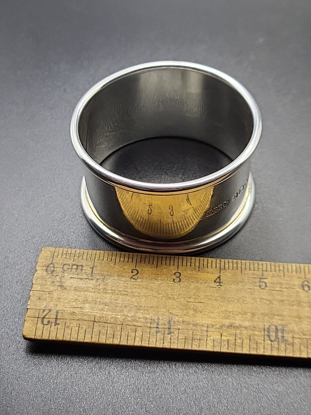 Antique 1918 Hallmarked Sterling Silver Napkin Ring M.Bros