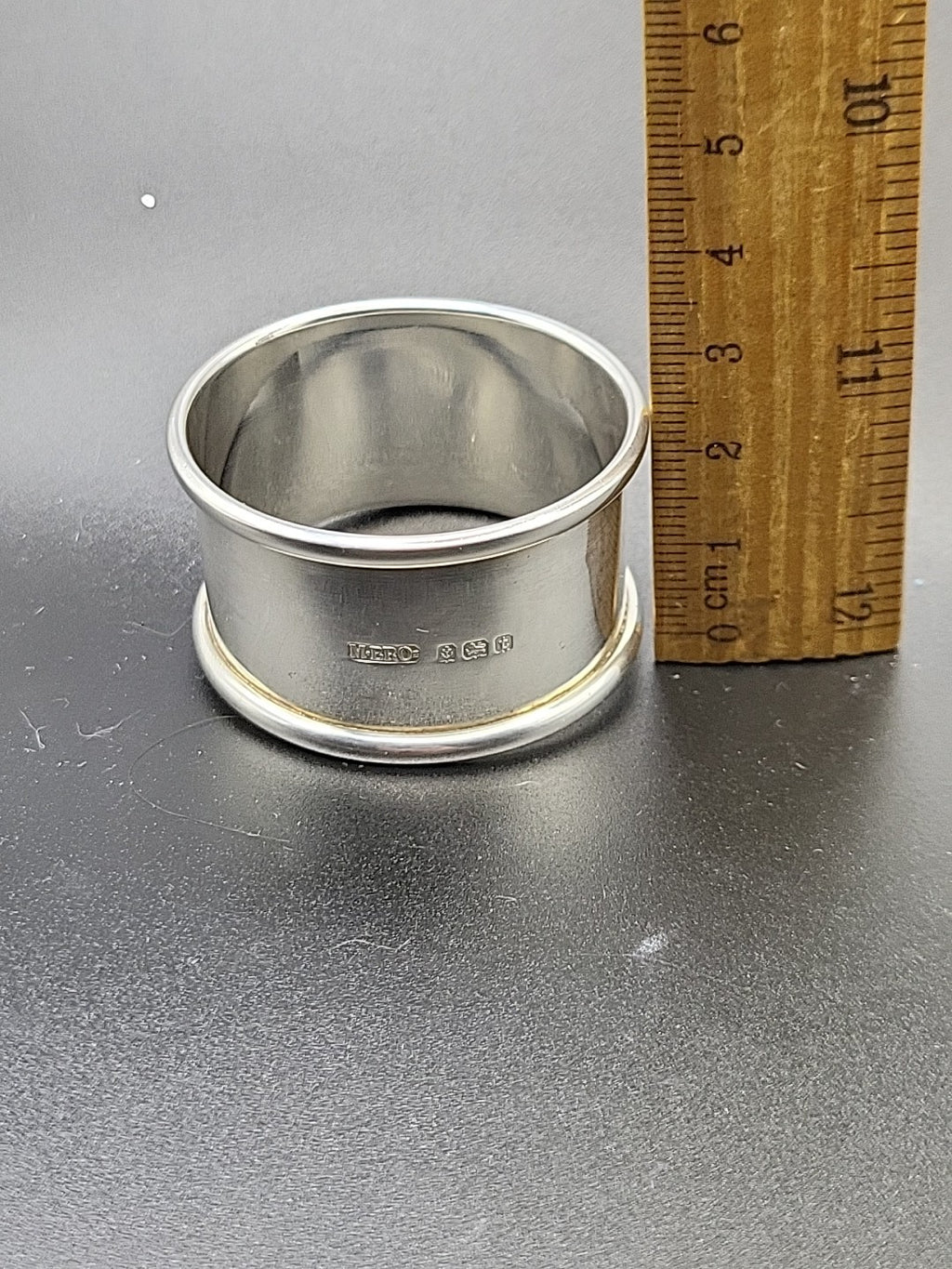 Antique 1918 Hallmarked Sterling Silver Napkin Ring M.Bros