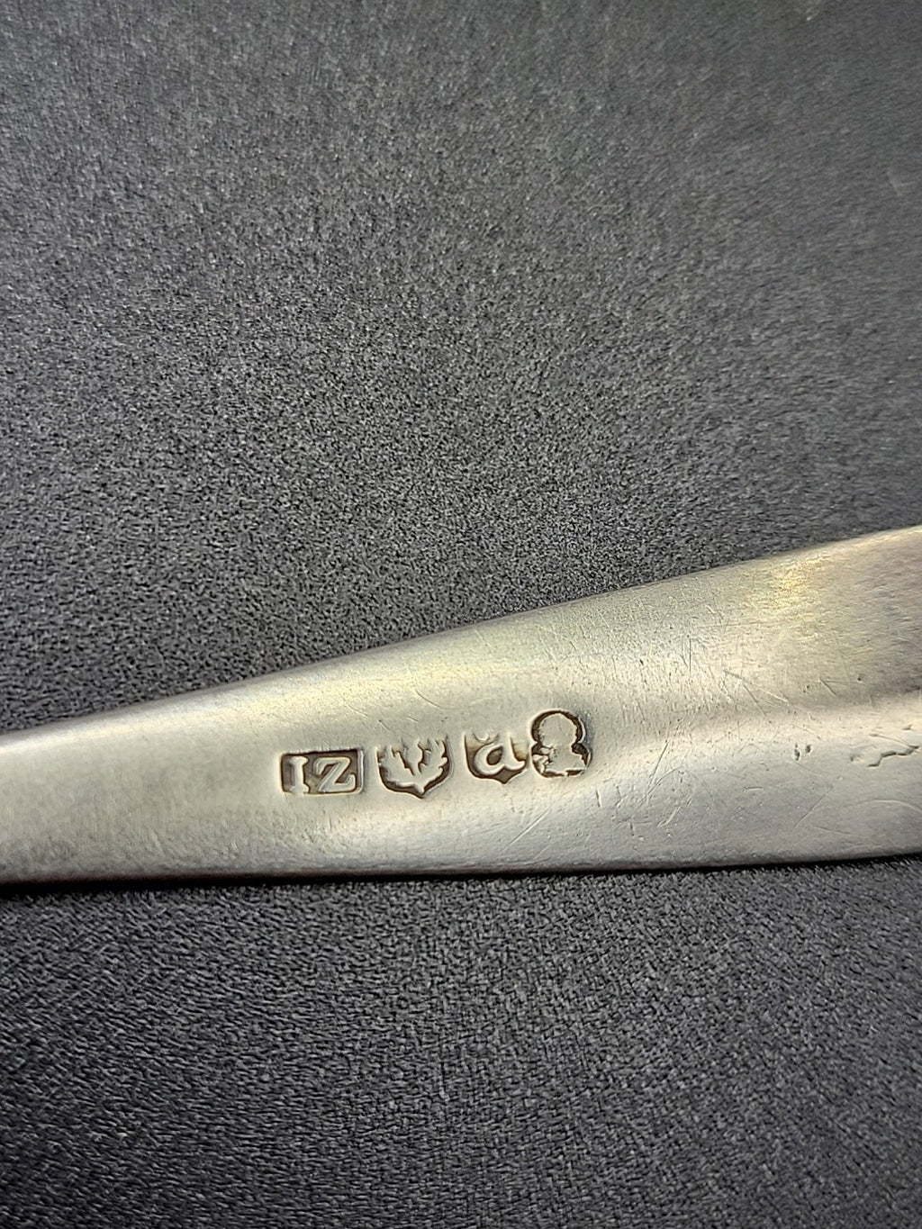 Antique Georgian Hallmarked Solid Silver Teaspoon 1806 Edinburgh John Zeigler