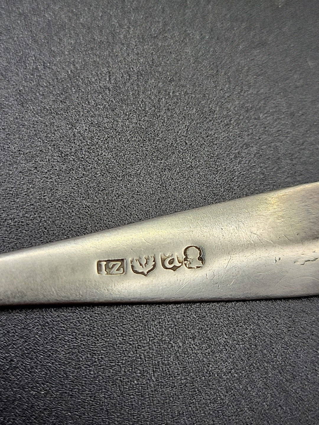Antique Georgian Hallmarked Solid Silver Teaspoon 1806 Edinburgh John Zeigler